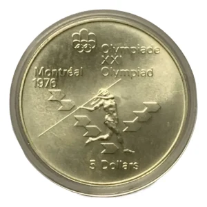 Robmar-Canadá-5 Dólares-1975-24,3g Plata 0,999-Jabalina-Con Cápsula Protectora