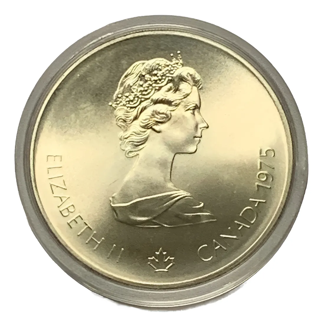 Robmar-Canadá-5 Dólares-Olimpiadas-1976-24,3g Plata 0,999-Nadadora-Con Cápsula Protectora - Imagen 2