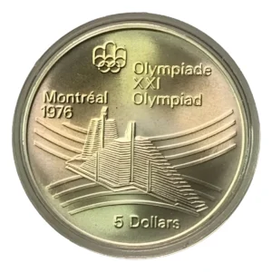 Robmar-Canadá-5 Dólares-1976-24,3g Plata 0,999-Ciudad-Con Cápsula Protectora