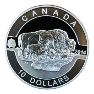 Robmar-Canadá-1/2 Onza Plata 0,9999-Proof-N°2-2014-Bisonte