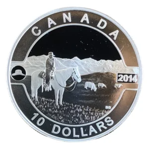 Robmar-Canadá-1/2 Onza Plata 0,9999-Proof-N°7-2014-Vaquero