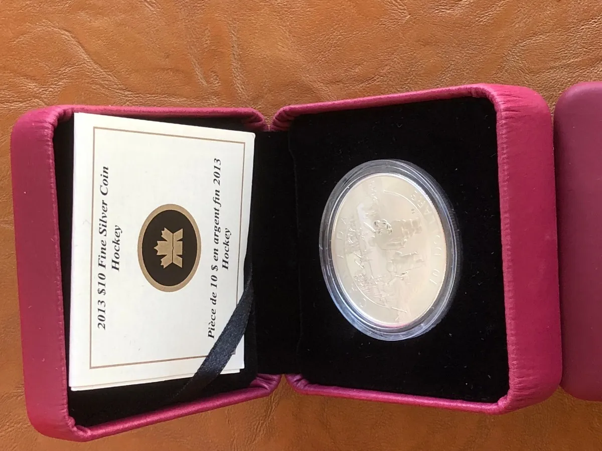 Robmar-Canadá-1/2 Onza Plata 0,9999-Proof-N°9-2013-Hockey - Imagen 4