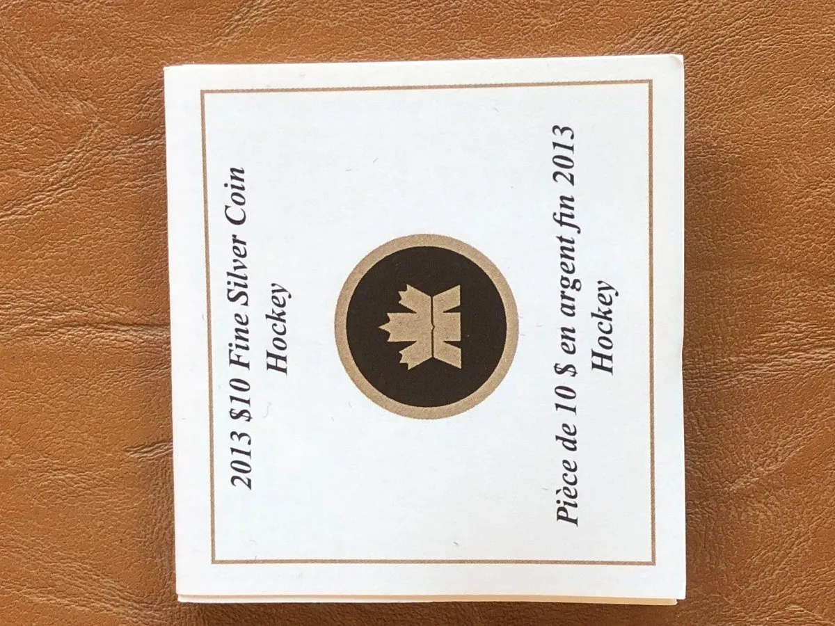 Robmar-Canadá-1/2 Onza Plata 0,9999-Proof-N°9-2013-Hockey - Imagen 5