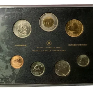 Robmar-Canadá-Set De 7 Monedas Del Año 2008-1 Cent A U$2-Blister Sellado