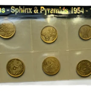 Robmar-Egipto-Serie Piramides-10 Monedas Del 1954 Al 1994