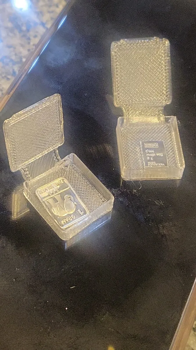 Robmar-estuche En 3d Para Guardar Lingotitos De 1 G-.vacio - Imagen 4