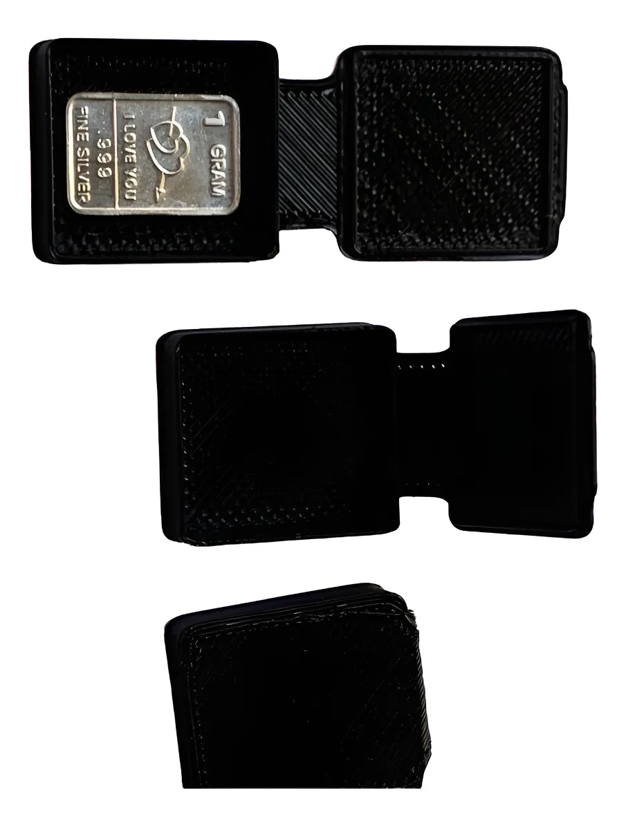 Robmar-estuche En 3d Para Guardar Lingotitos De 1 G-.vacio