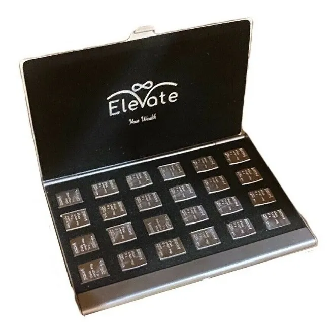 Robmar-Estuche Para Guardar Hasta 24 Lingotes con 5 x 1g de plata 24k. de refinerÃa Suiza valcambi - Imagen 2