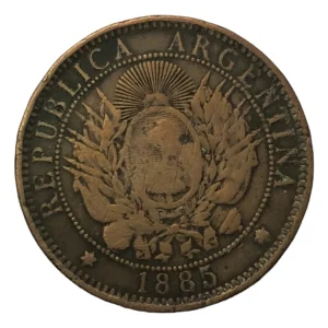 Robmar-Argentina-F1-2 Centavo De Patacon De Año 1885-Oferta Colonial