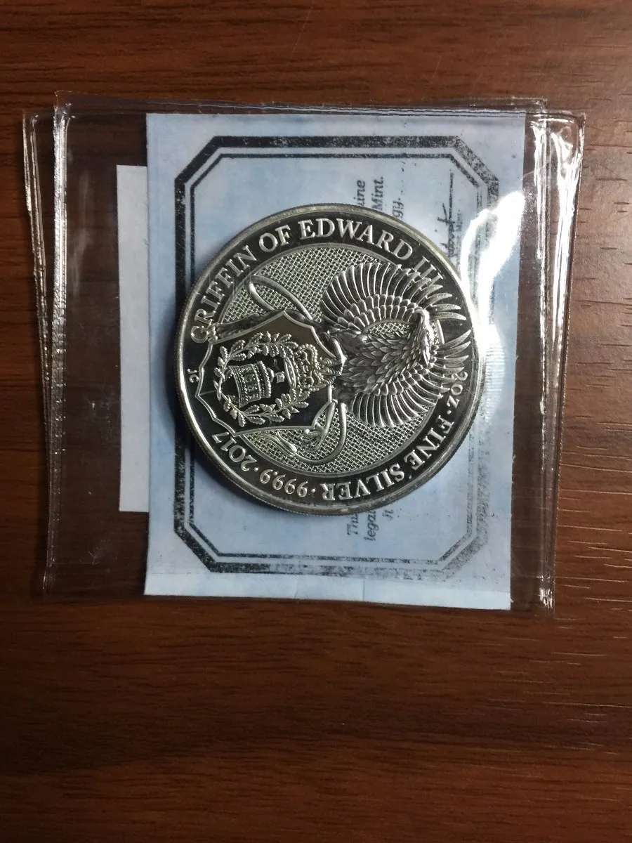 Robmar-Inglaterra-2 Onzas De Plata 0,9999-año 2017-El Alcon-serie bestias de la reina - Imagen 3