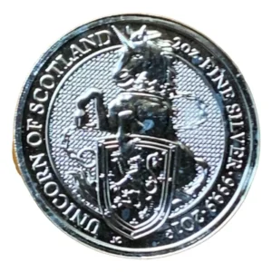 Robmar-Inglaterra-2 Onzas De Plata 0,9999-2018-Unicornio