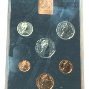 Robmar-Irlanda Norte-Estuche De 7 Monedas-Proof-1971-En Blister Sellado