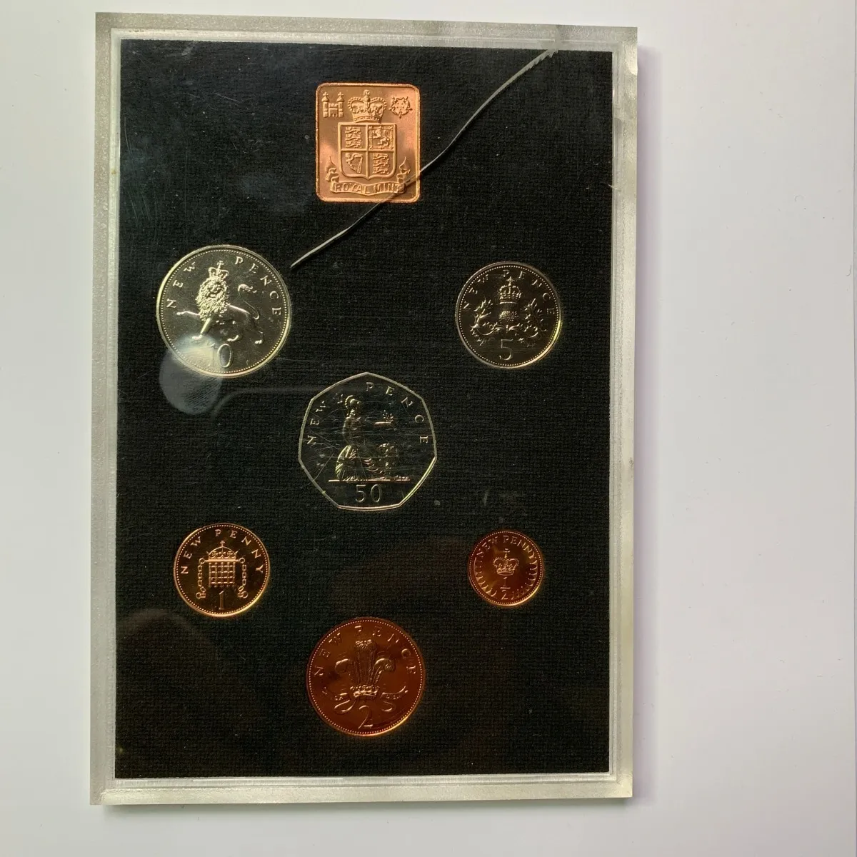 Robmar-Irlanda Norte-Estuche De 7 Monedas-Proof-1971-En Blister Sellado - Imagen 3