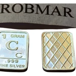 Robmar-USA-Lingote de 1g De Plata Pura 0,999-Letra " C "