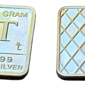 Robmar-USA-Lingote de 1g De Plata Pura 0,999-Letra " T "