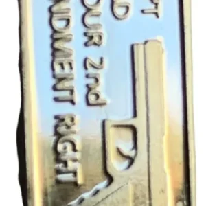 Robmar-USA-Lingote de 1g De Plata Pura 24k 0,999-N°131-Un Revolver De Policía