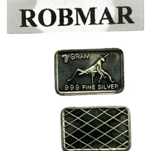 Robmar-USA-Lingote De 1g Plata Pura 24k 0,999-N°22-Tata Dios
