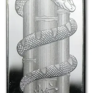 Robmar-Suiza-Lingote Pamp-10g Plata Pura 999-Víbora-Blister Sellado-Certificado