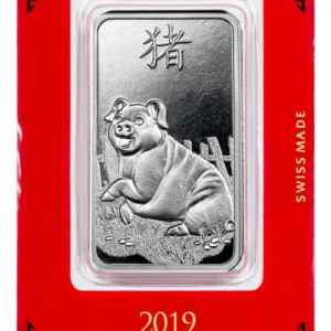 Robmar-Suiza-Lingote Pamp-31,12g Plata Pura 999-Cerdo