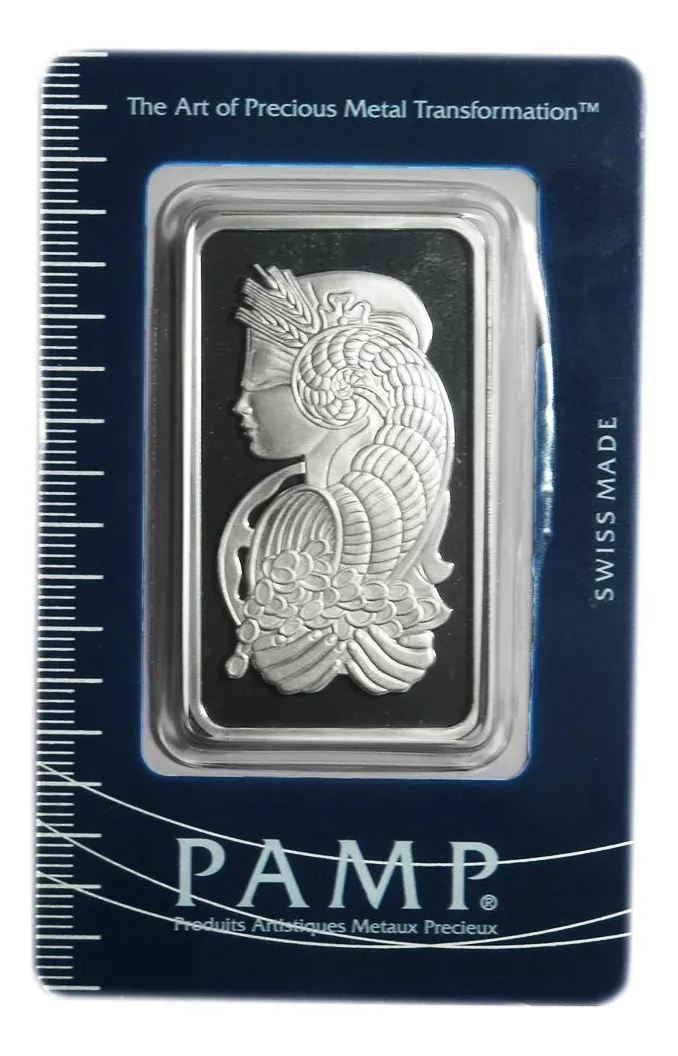 Robmar-Suiza-Lingote Pamp-10g Plata Pura 999-La Diosa romana de la abundancia