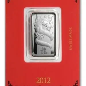 Robmar-Suiza-Lingote Pamp-10g Plata Pura 999-Año del Dragon