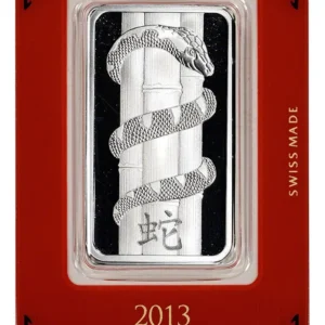 Robmar-Suiza-Lingote Pamp-31,12g Plata Pura 999-año de la Vívora