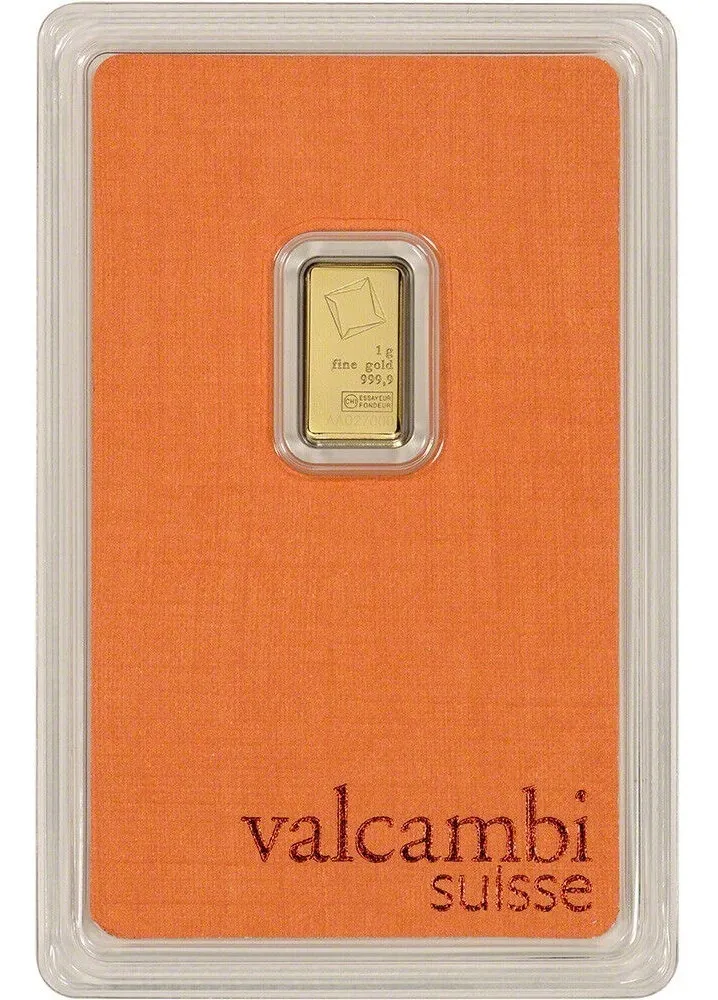 Robmar-Suiza-Lingote De 1g De Oro Puro 999,9-RefinerÃa Valcambi - Imagen 3