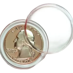 Robmar-Lote De 5 Cápsulas Plásticas Para Monedas