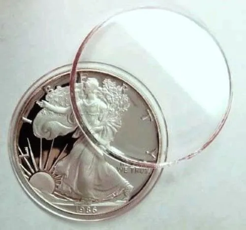Robmar-Lote De 5 Cápsulas Plásticas Para Monedas - Imagen 5