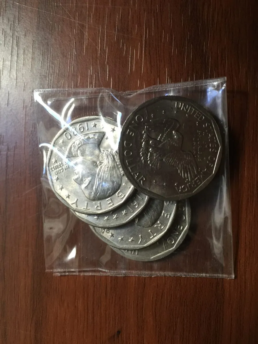 Robmar-USA-Lote De 5 Monedas 1 Dólar De Anthony-Años al Azar - Imagen 3