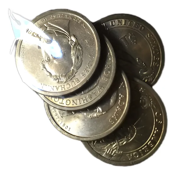 Robmar-USA-Lote De 5 Monedas 1 Dólar De Presidentes-Oferta-Al Azar De Acuerdo Al Stock - Imagen 3