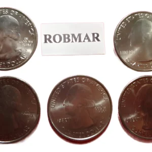 Robmar-USA-Lote De 5 Monedas 25 Cents o Quarter-Conmemorativas-2000-Años Varios