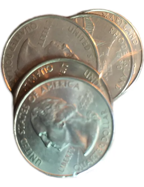 Robmar-USA-Lote De 5 Quarters (25 cents)-Al Azar Sus Años T Motivos - Imagen 3