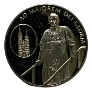 Robmar-malta-10 Liras-2005-cob/niq. Conmemorativa El Papa bueno con capsula protectora