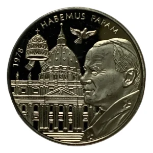 Robmar-Malta-10 Liras-2005-Cobre/Níquel-26g-Conmemorativa-Habemus Papa-Con Cápsula Protectora