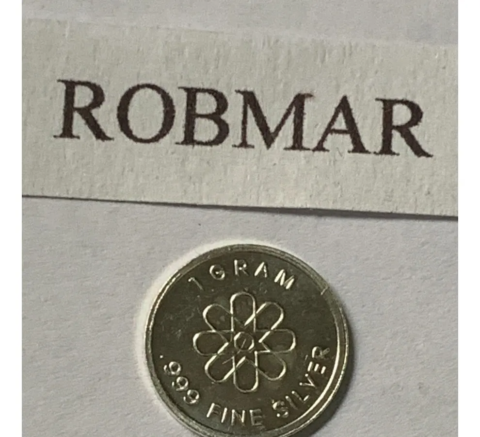 Robmar-Moneda-1g Plata 24k-Búfalo-Con Cápsula Protectora-Certificada - Imagen 3