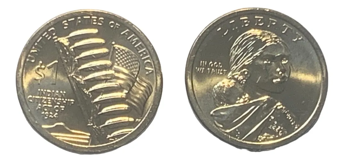 Robmar-Moneda De La Serie De 1 Dólar Sacagawea-2024