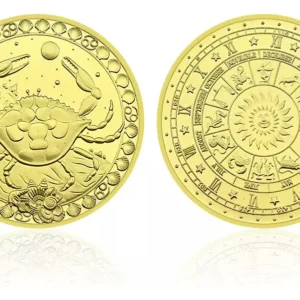 Robmar-Moneda-Bañada En Oro 24k-Signos Del Zodiaco-Escorpio