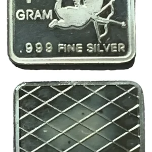 Robmar-USA-Lingote De 1g Plata Pura 24k 0,999-N°100-Cupido El Ángel Del Amor