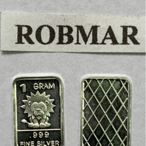 Robmar-USA-Lingote De 1g Plata Pura 24k 0,999-N°11-Un Leoncito