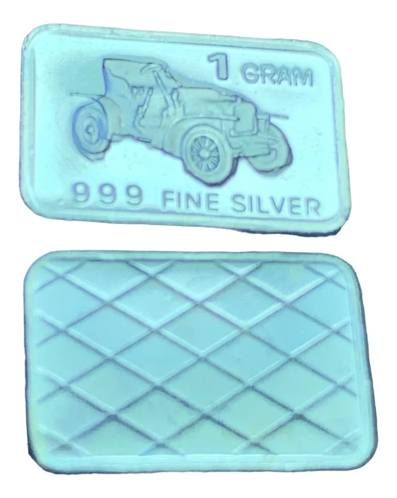 Robmar-USA-Lingote De 1g Plata Pura 24k 0,999-N°38-Auto Ford " T " - Imagen 2