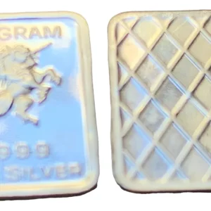 Robmar-USA-Lingote De 1g Plata Pura 24k 0,999-N°80-Caballo