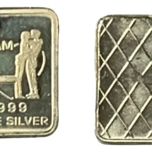 Robmar-USA-Lingote De 1g Plata Pura 24k 0,999-N°97-Una Pareja De Enamorados