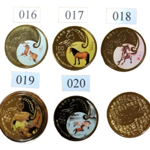 Robmar-Monedas Chinas-Caballo Lunar Del 016 Al 020-A Elegir