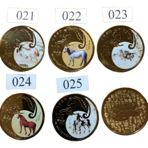 Robmar-Monedas Chinas-Caballo Lunar Del 021 Al 025-A Elegir