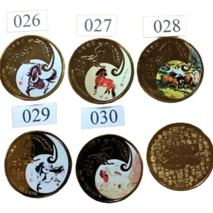 Robmar-Monedas Chinas-Caballo Lunar Del 026 Al 030-A Elegir
