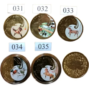 Robmar-Monedas Chinas-Caballo Lunar Del 031 Al 035-A Elegir
