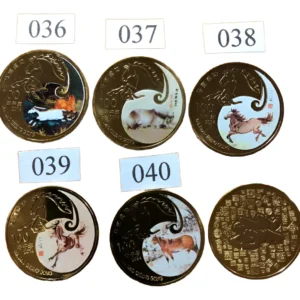 Robmar-Monedas Chinas-Caballo Lunar Del 036 Al 040-A Elegir