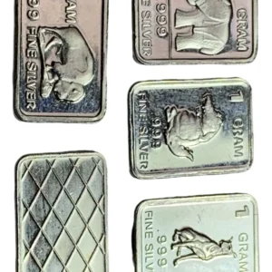 Robmar-USA-Lote De 4 Lingotes De 1g De Plata Pura 0,999-N°233