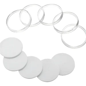 Robmar-Cápsulas Y Aros Plásticos Para Monedas Hasta 45mm-Lote de 5 Unidades